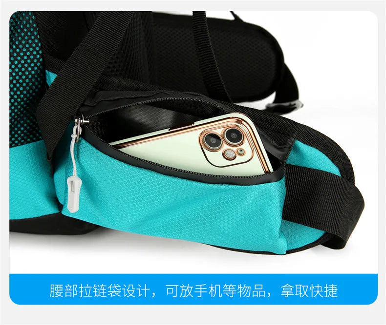 60L Large-Capacity Outdoor Mountaineering Backpack,Anti Splashing Water Wear-Resistant Camping Hiking And Cross-Country Backpack