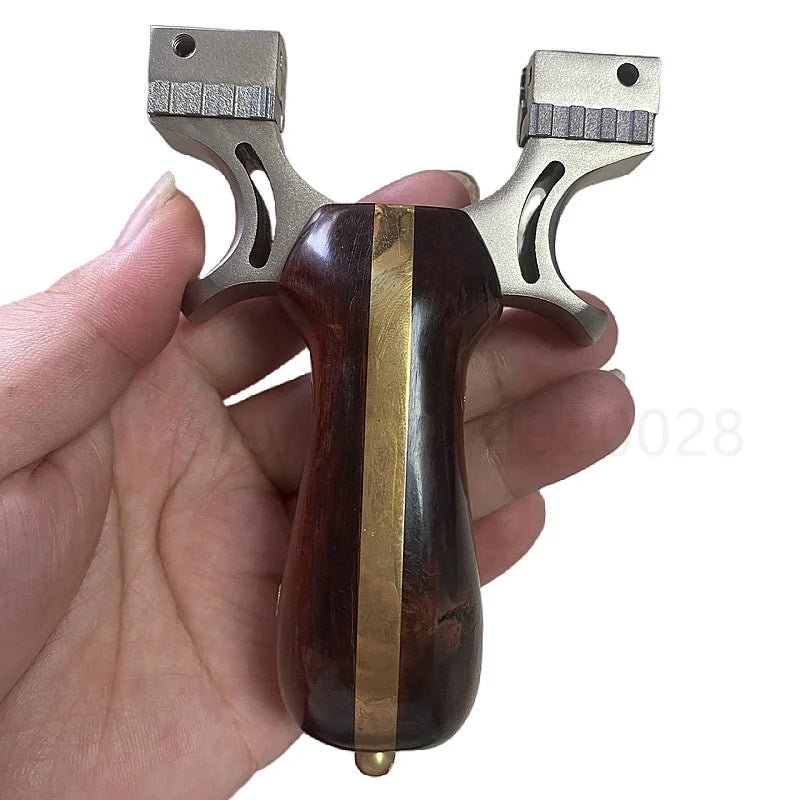Adult Shooting Slingshot Outdoor Hunting Toy Stainless Steel Slingshot Traditional Rubber Band Hunting Catapult