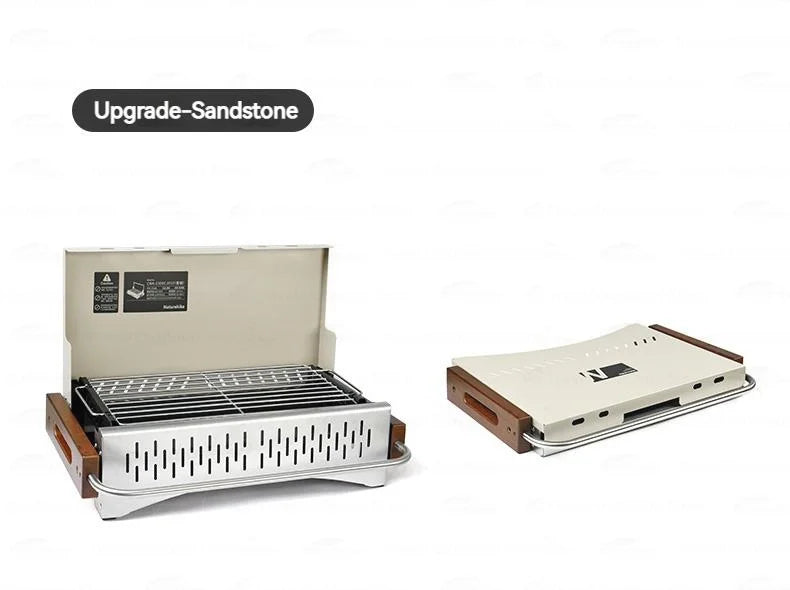 Naturehike Upgrade Barbecue Grill Lightweight Folding Portable Charcoal Burner Camping Outdoor Picnic Tabletop Cooking Stove Box