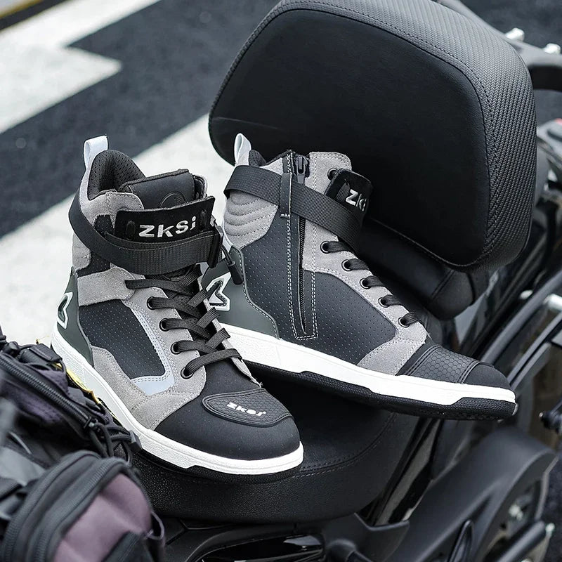 Motorcycle Riding Shoes Motocross Racing Boot Motorcycle Rally Training Shoes Anti Collision Protective Shoes Rider Equipment