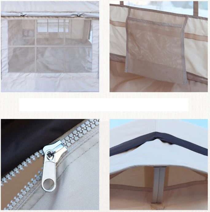 17.2㎡ Outdoor Camping Automatic Inflatable Tent with Air Column for Family Party 600D Oxford Cloth Material Marquee Waterproof