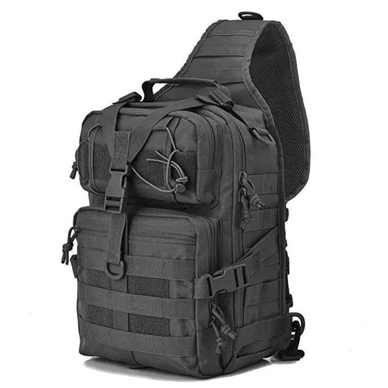 Waterproof Oxford Tactical Crossbody Sling Backpack Men Military Hunting  Chest Bag Large Camping Hiking Pack Storage Bags