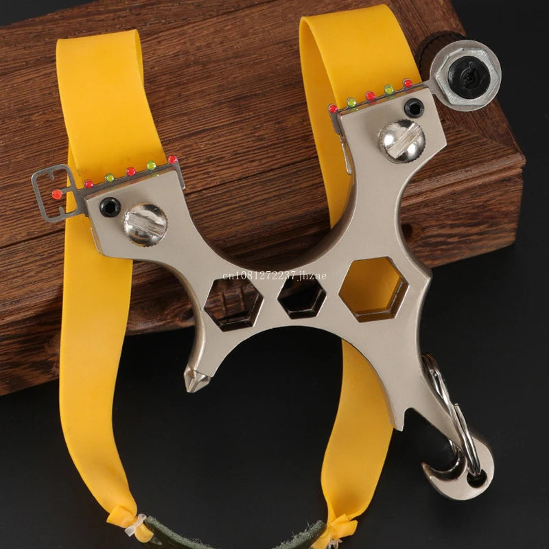 Alloy Slingsshot Multifunctional Slingshot High Precision Sling Catapult Slingsshot for Hunting Kit Adult Toys caza