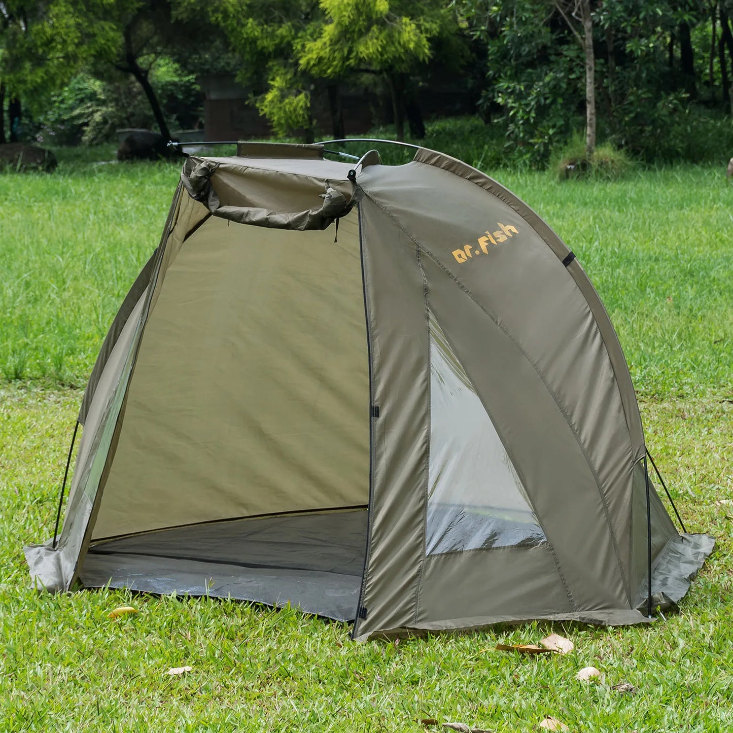 1-2 Person Carp Fishing Bivvy Shelter Tent for Outdoor Camping Hunting Travel Adventure Quick Erect Waterproof Rainproof Green