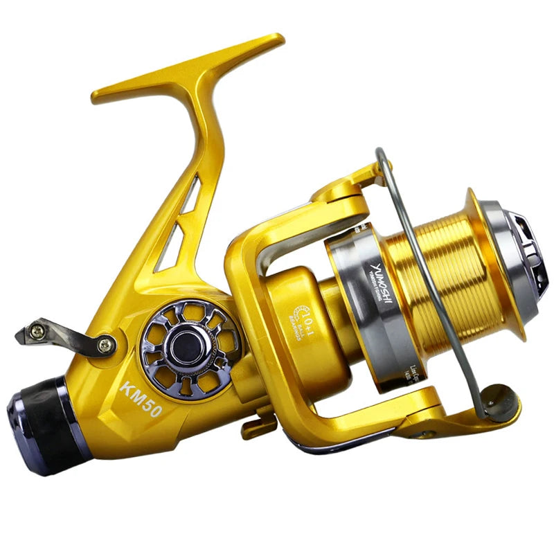 HLUR KM5000-6000 Full Metal Spinning Fishing Reel 13+1BB 25KG Max Drag Power Reel for Saltwater Trolling Surf Fishing