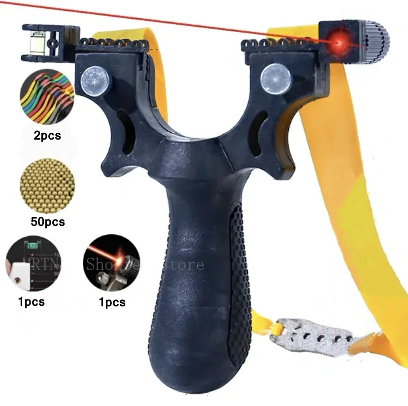 Professional Shooting Resin Slingshot Rubber Band High Power Hunting Catapult Outdoor Game Game Tool High Quality