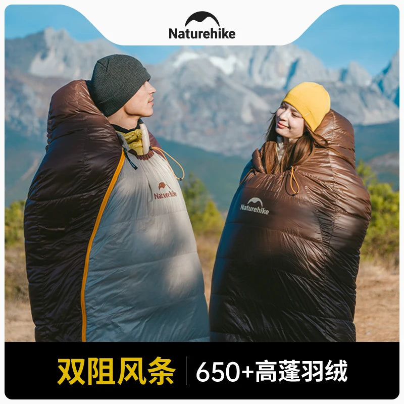 Naturehike Snowbird mummy down sleeping bag, thickened cold-proof in winter, adult outdoor camping, minus 20 degrees duck down