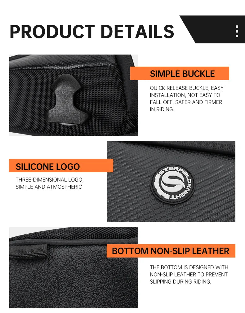 SFK Large Capacity Motorcycle Bag Rear Seat Bag Tail Pack Multifunctional Crossbody Bag Riding Gears With Outdoor Raincover