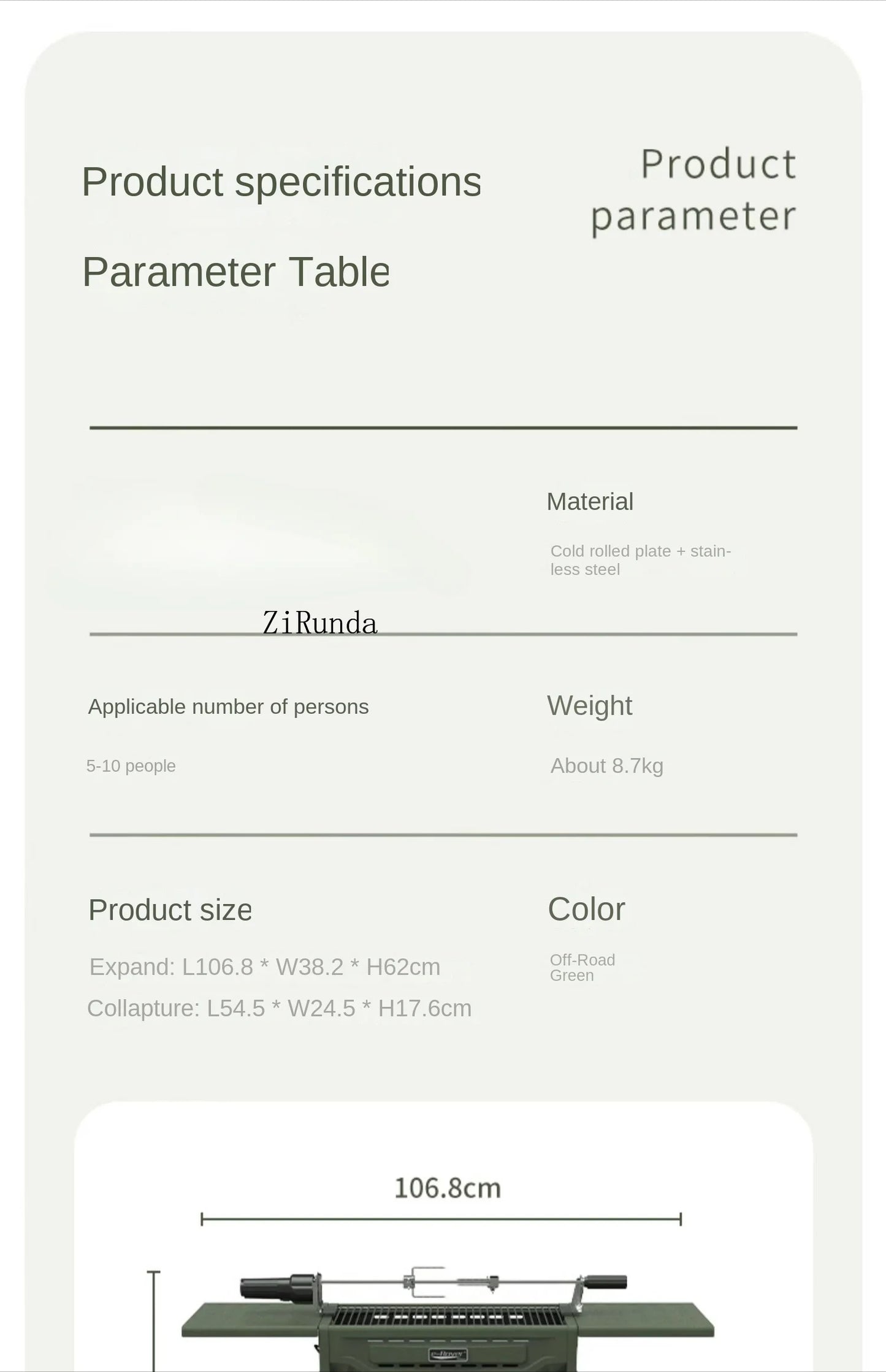 *Outdoor BBQ Grill Portable Household Charcoal Folding BBQ Shelf Non-Smoking Camping BBQ Stove