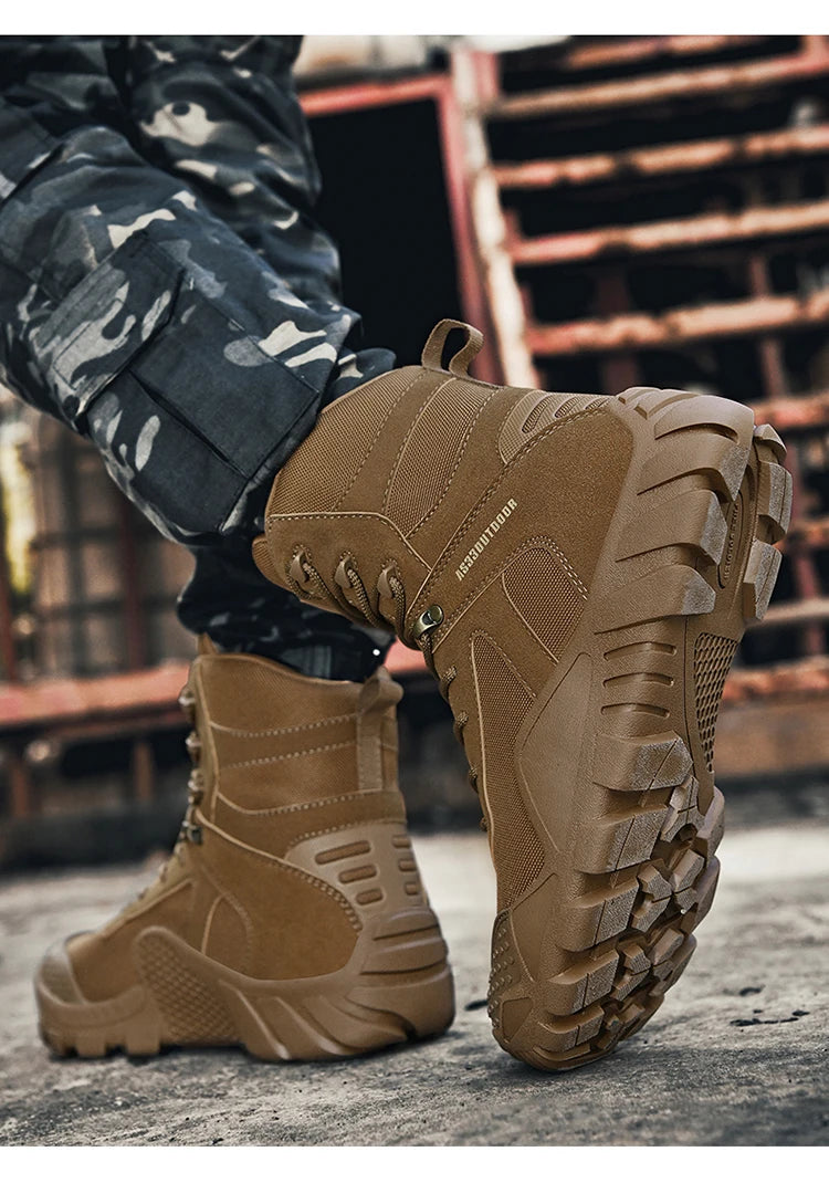 Big Size 47 Winter Men Warm Plush New Combat Boots Men Ankle Boot Quality Casual Motorcycle Boot Waterproof Men's Boots Autumn