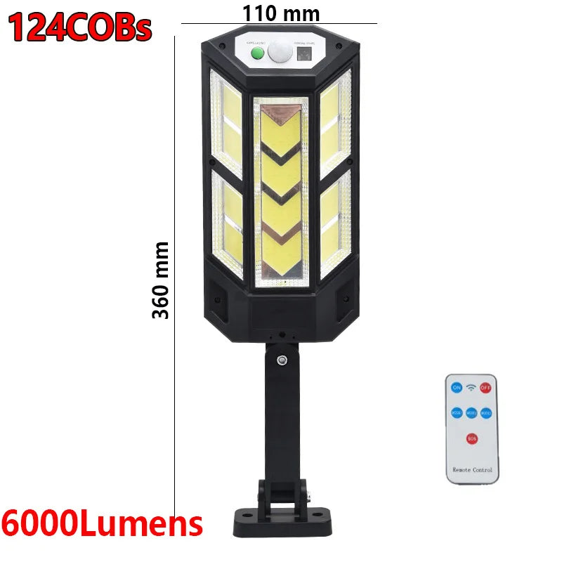 10000 Lumen powerful Solar Led Light Outdoor Solar Lamp of Motion Sensor 4Mode Waterproof Solar Garden Light Street Yard Lantern