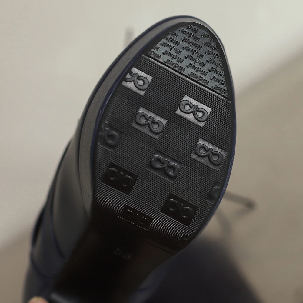 Women Punk Style Lace-Up Ankle Boots Belt Buckle Platform High Heels Short Boot Female White Autumn Winter Round Toe Shoes 2025