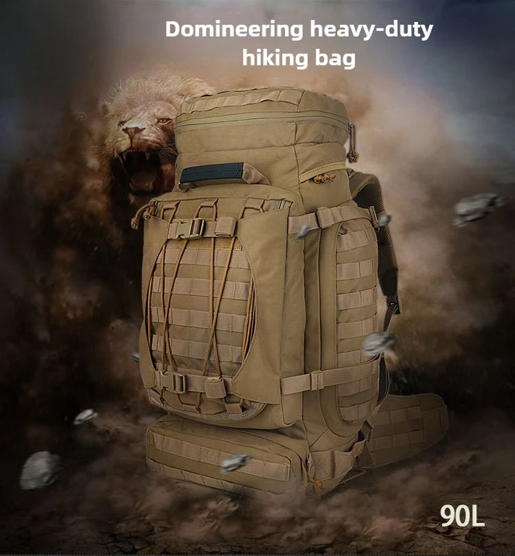 90L Outdoor Camping Tactical Backpacking Large Capacity Backpack MOLLE Multifunctional Outdoor Backpack