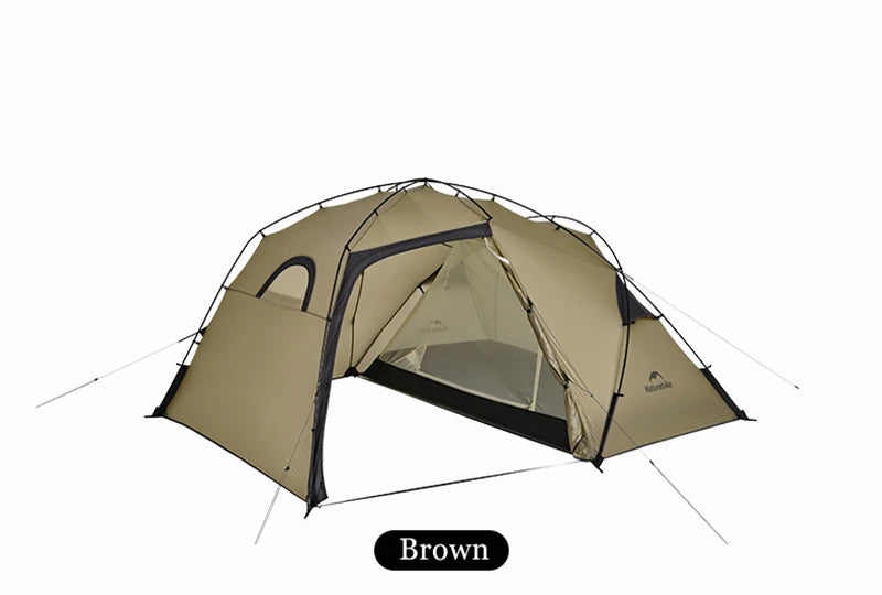 Naturehike Camping Tent Ultralight Silicon Coated Outdoor 4 Season Tents Waterproof 15D Nylon Double Layer 2 Person Hiking Tent