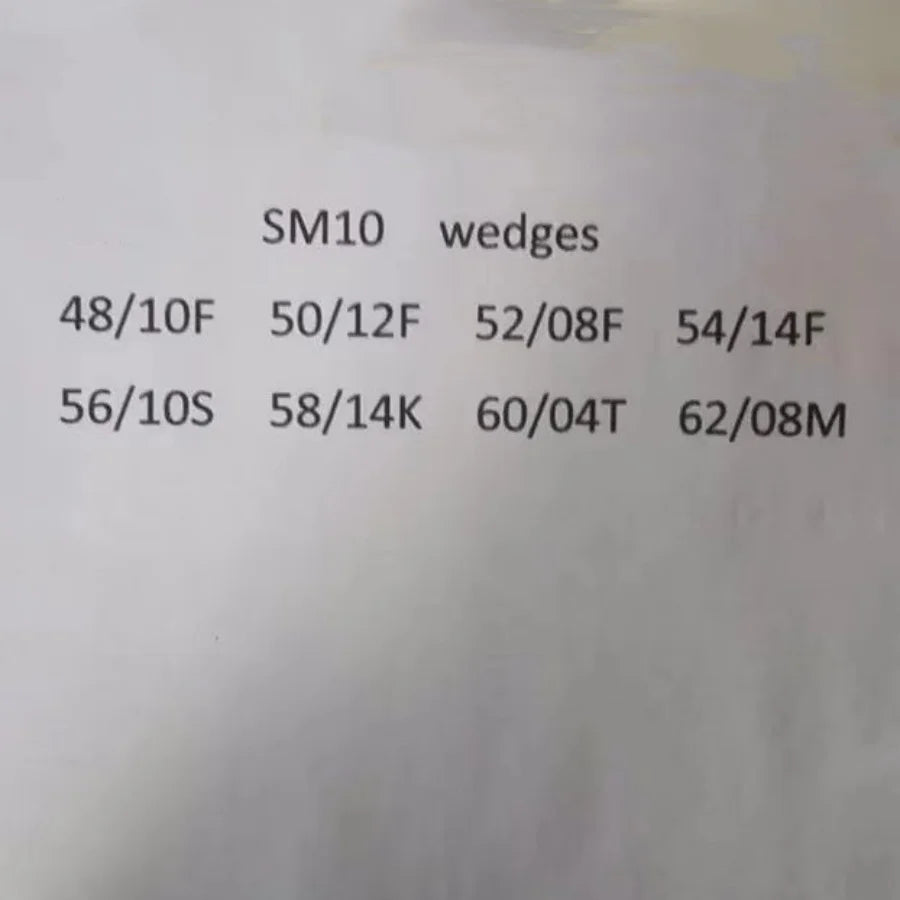 2024 New Golf Wedges SM10 wedges Black Silver Gray  50 52 54 56 58 60  Degrees steel shaft D.G S200.