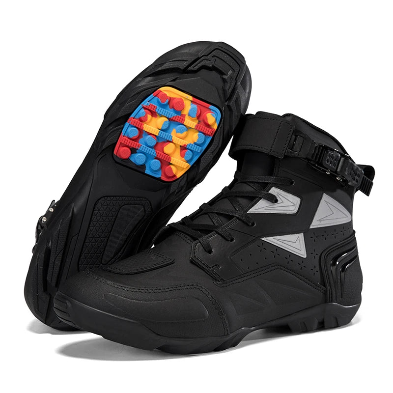 Men Motorcycle Boots New High Quality TPU Protection Men's Motorcycle Shoes Non-slip Breathable Motorbike Riding Boot