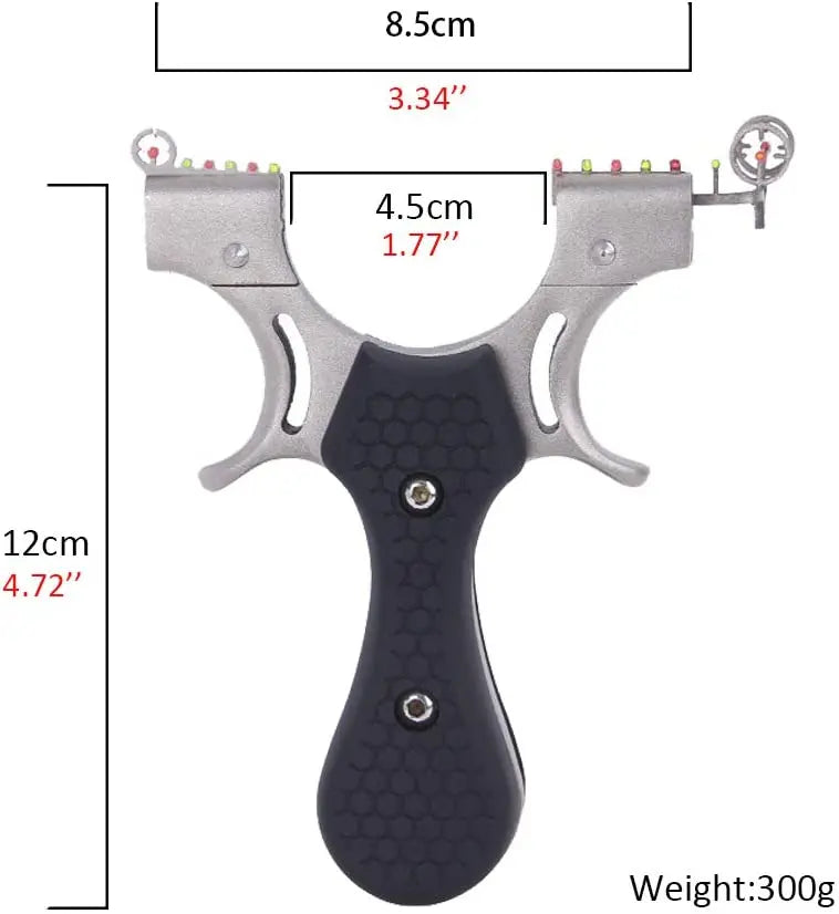 Hunting Catapult for Outdoor Exercise Slingshots for Adults with 3 Rubber Bands Fiber Optic Sight Sling Shot Accurate Shooting