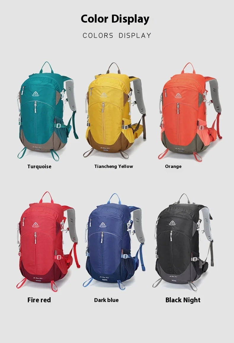 30L Lightweight Hiking Backpack with Rain Cover, Outdoor Sport Travel Bag Daypack for Camping Climbing Skiing Cycling Men Women