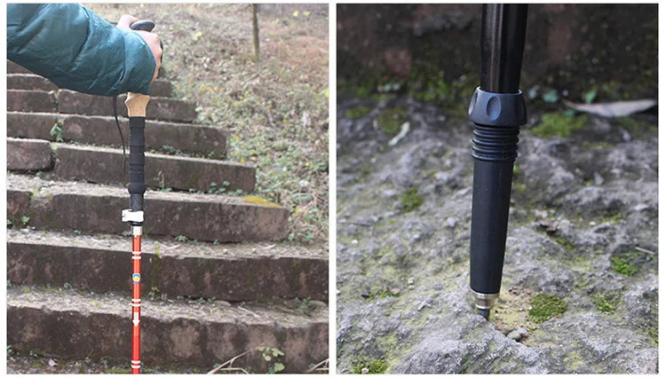 Trekking Poles for Hiking Walking Sticks for Seniors Collapsible and Lightweight, 2pc Set - Hiking Poles for Backpacking Camping