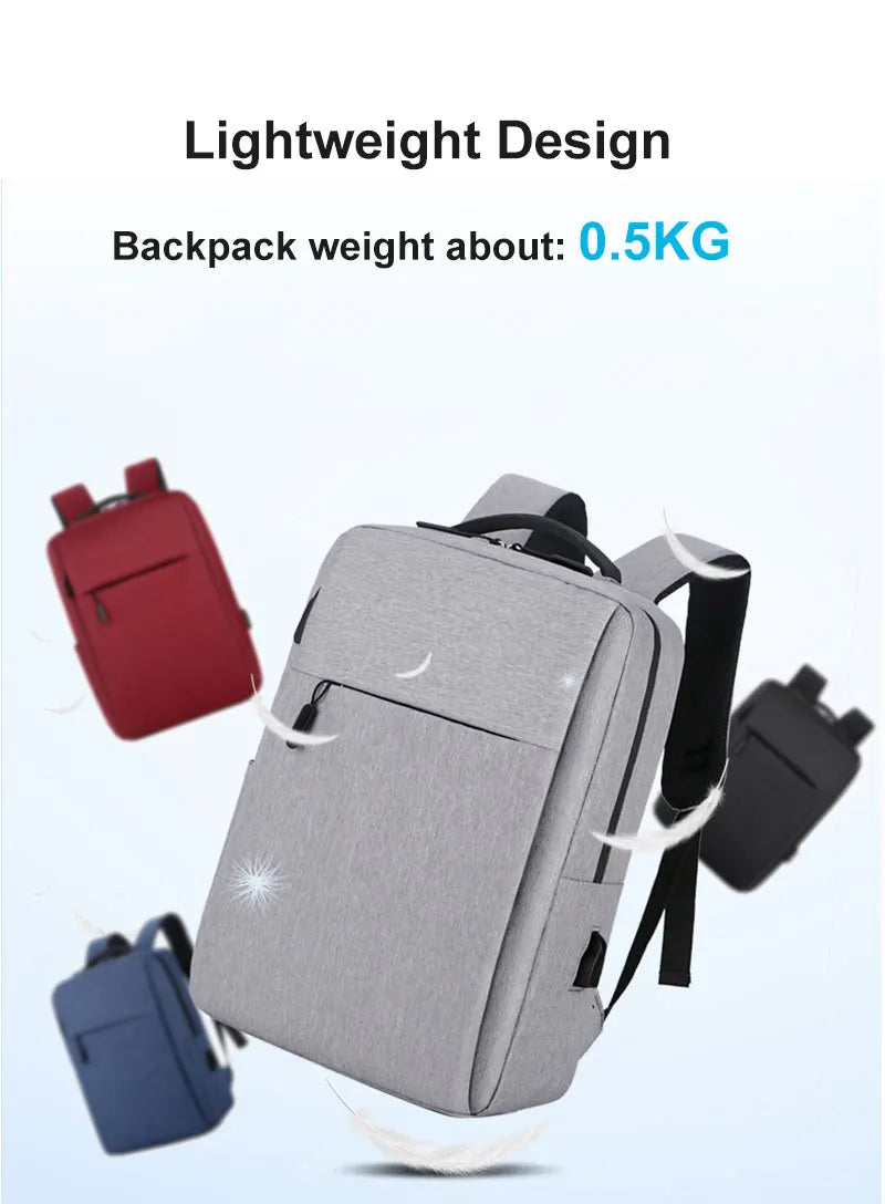 Unisex Waterproof Travel Backpack Men and Women Multifunctional Laptop Bags With USB Charging School Bag Boys Girls Backpacks