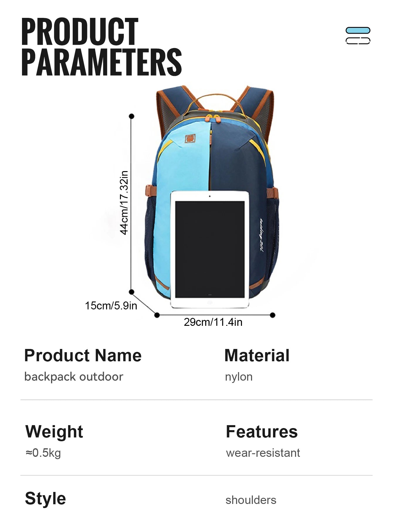 WRELS Outdoor Backpack Lightweight Breathable Schoolbag Waterproof Multi-role Backpack Large Capacity Outdoor Climb Hiking Bag