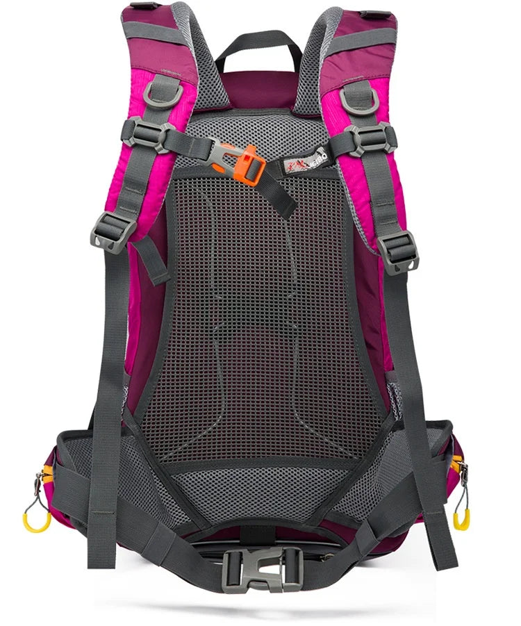 40L Splicing Style Backpack 450D Nylon Travel Bag Men Outdoor Backbag Multifunctional Hiking Mountaineering Backpack