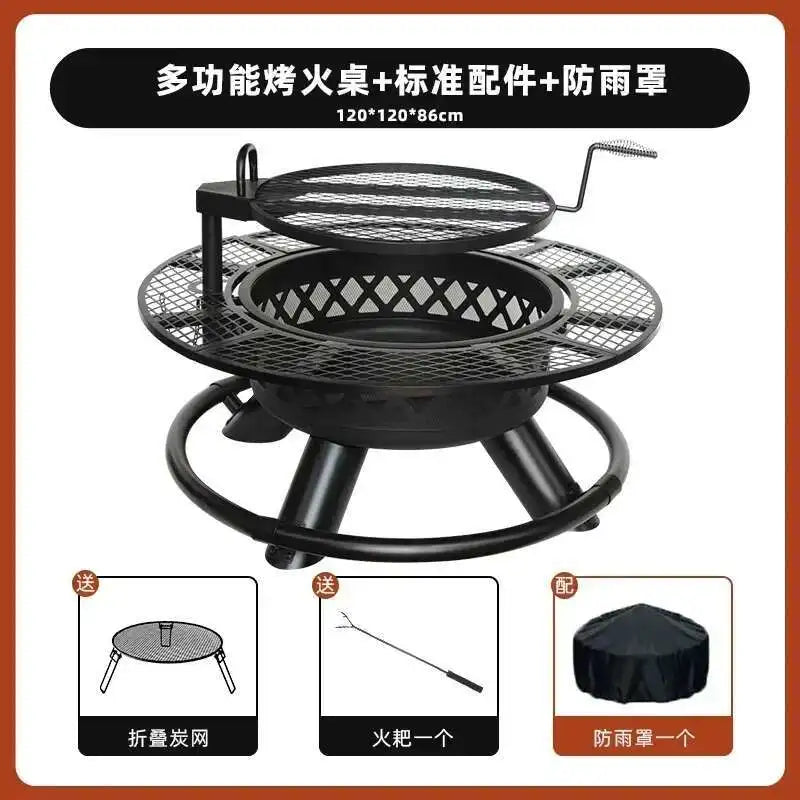 CX010AJ Modern High Quality Barbecue grill, household wood heater, patio, villa campfire, fireplace table, charcoal brazier