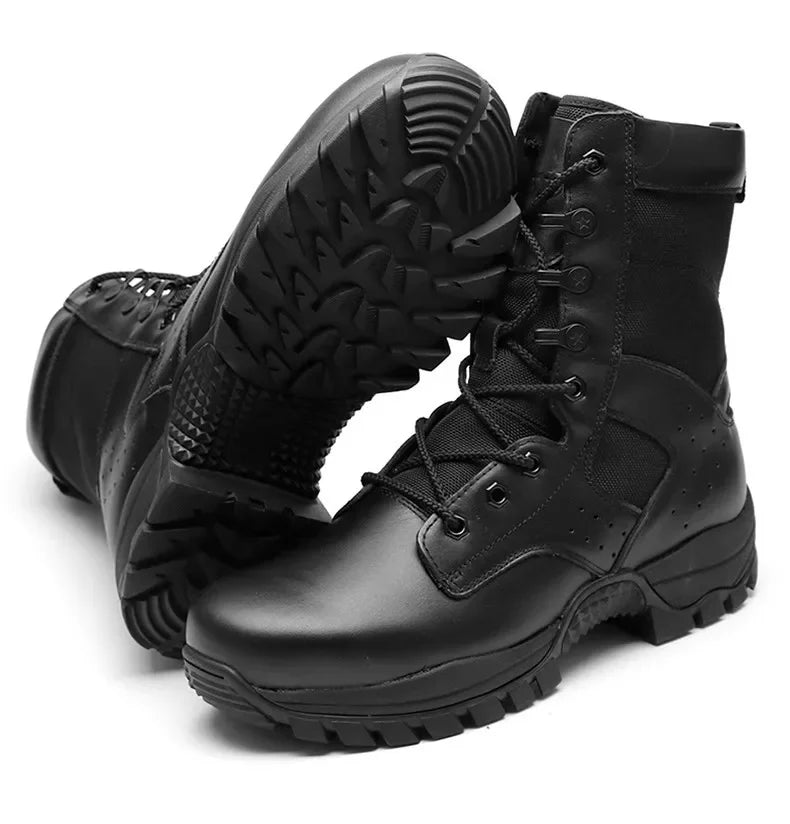 3515 Genuine Brown Boots Spring/Summer Genuine Leather Durable Off Road Mountaineering Training Desert Boots botas para moto