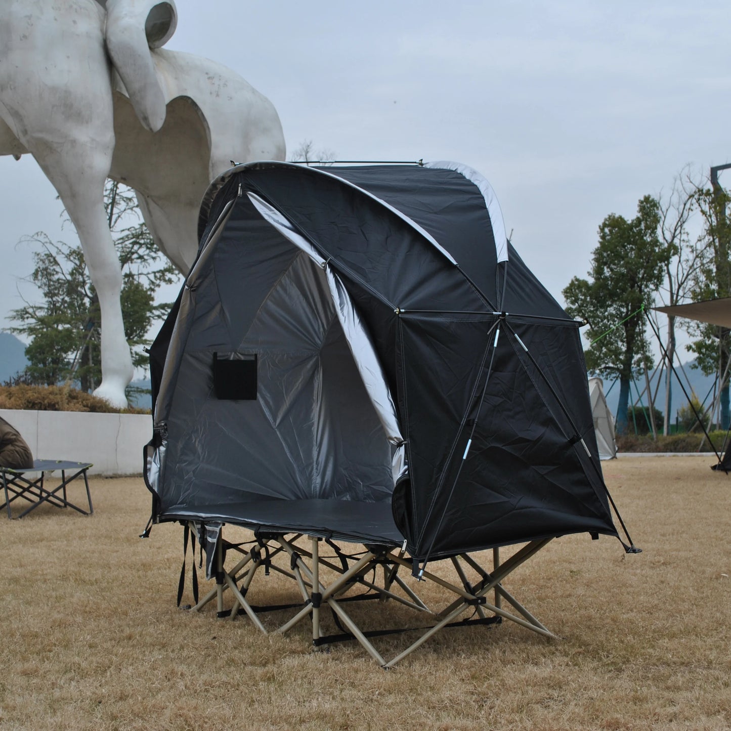 Backpacking Off-Ground Tent 1 Person For Family Gatherings and Barbecues Providing a Dry and Comfortable Space,Not including Cot