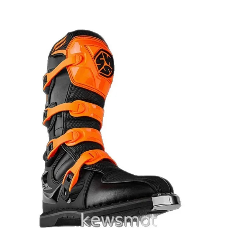 SCOYCO Motorcycle Riding Safety Protective Boots Anti-drop Motocross Boots Windproof Off-road Cycling Shoes Botas Para Moto