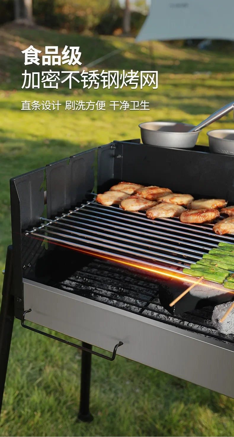 Barbecue Oven Household Outdoor Smokeless Barbecue Charcoal Courtyard BBQ Portable Barbecue Oven Supplies Tools