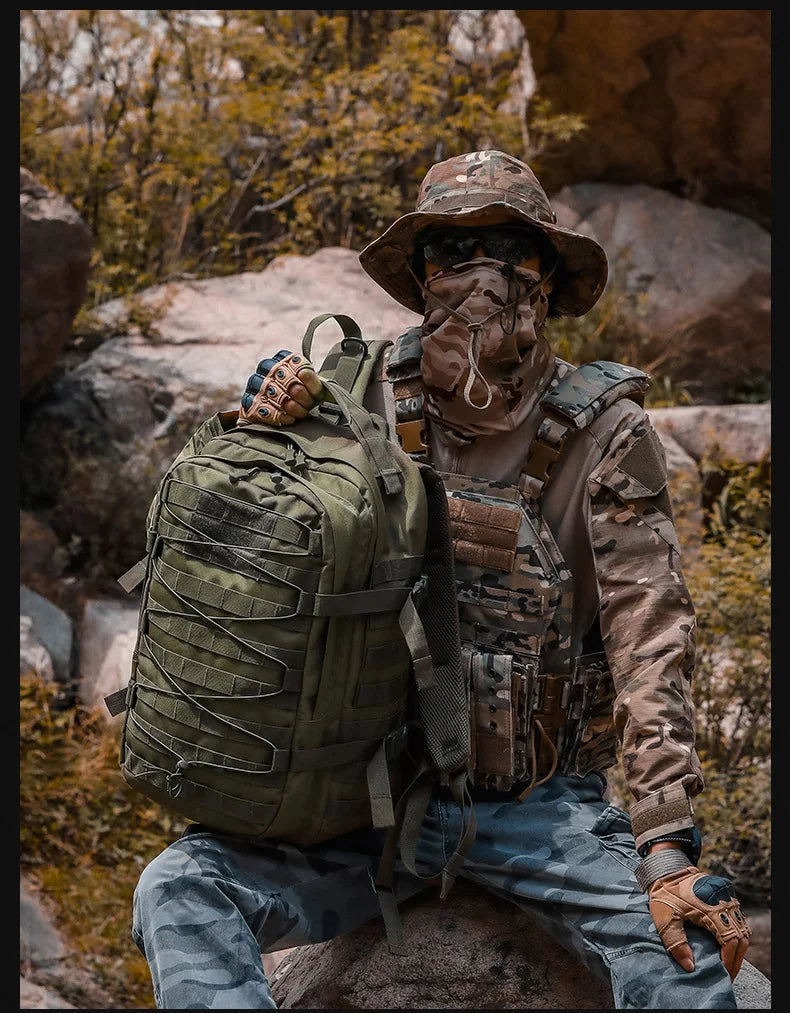 Tactical Camouflage Backpack Molle Hunting Backpacks Waterproof Camping Hiking Hunting Trekking Climbing Outdoor Bags Rucksack