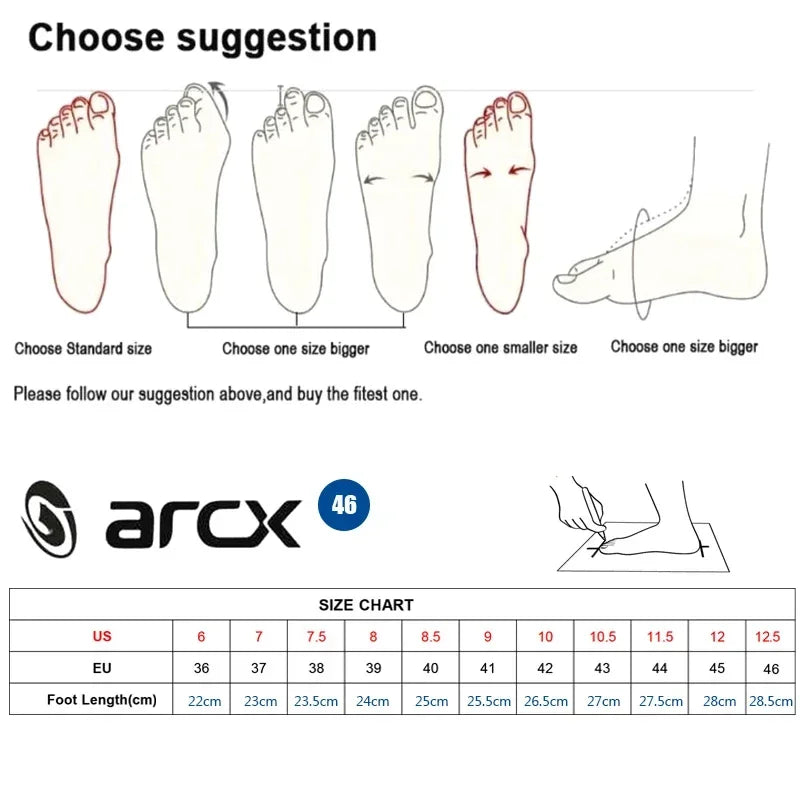 NEW ARCX Men's Motorcycle Boots Leisure Blue bottes moto Leather motorboats Street Moto Racing Ankle Four Seasons casual shoes