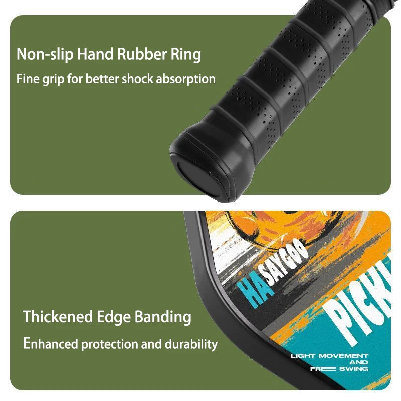 ‌Dual Fiberglass Pickleball Rackets with PP Core 4 Balls Portable Bag All-in-One Combo‌