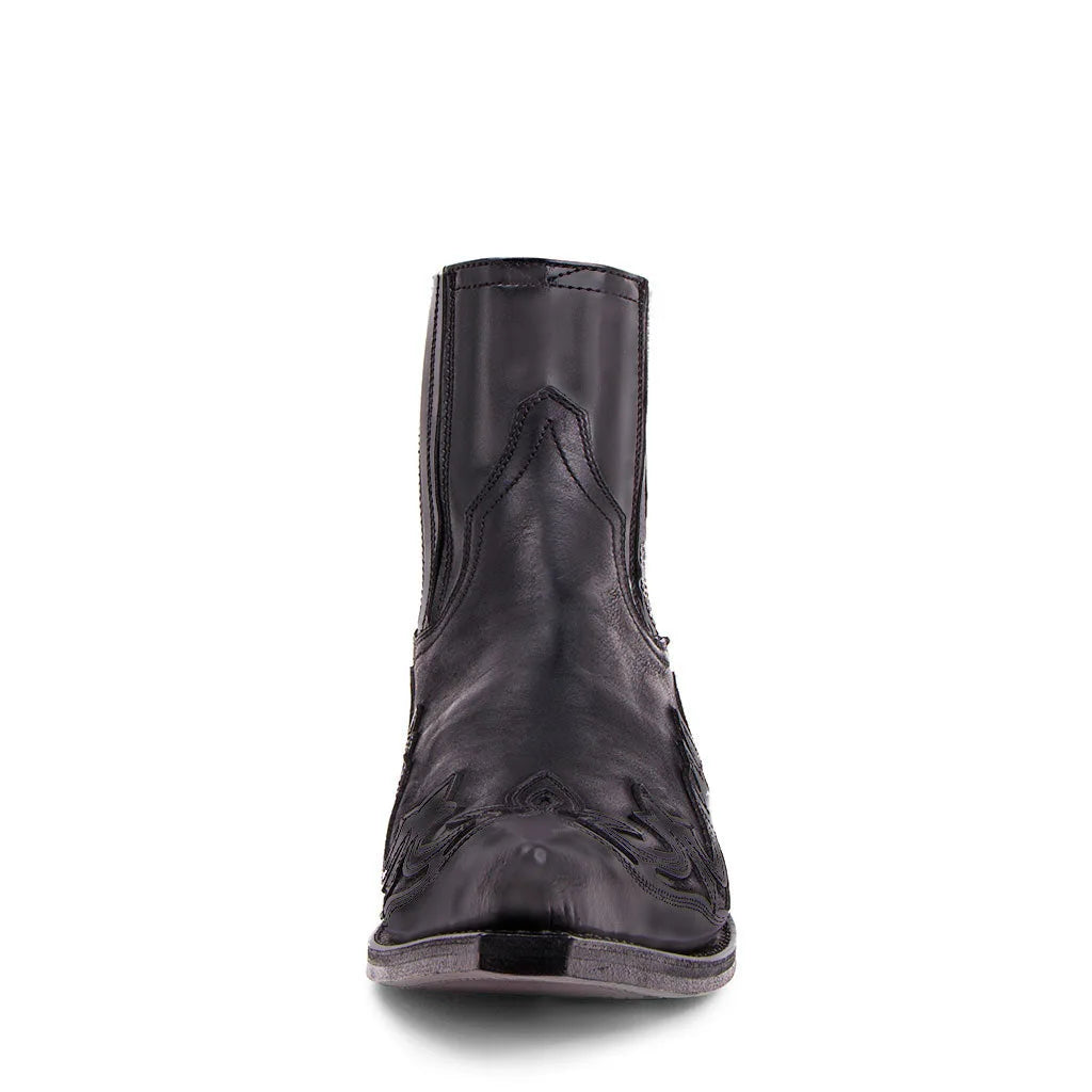 2023 New Men's Ankle Boots High Quality Work Cowboy Boots Zipper Up Motorcycle Boots Men Fashion Western Boots Plus Size 35-48