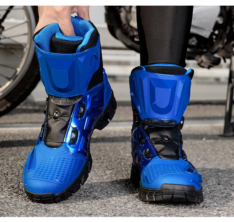 New Motorbike Boots Anti-slip Waterproof  Motorcycle Boots Wear-resistant Biker Protection Equipment Anti-fall Motocross Boot