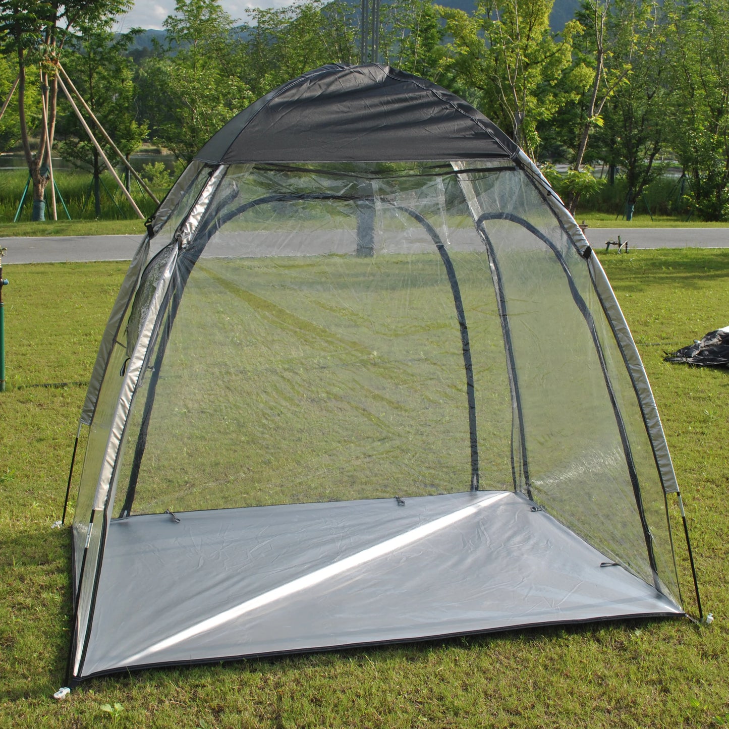 Sports Tent All Weather Clear Sport Shelter Waterproof and Windproof with Detachable Top Cover Rain Tent,PVC tent,Warm keep tent