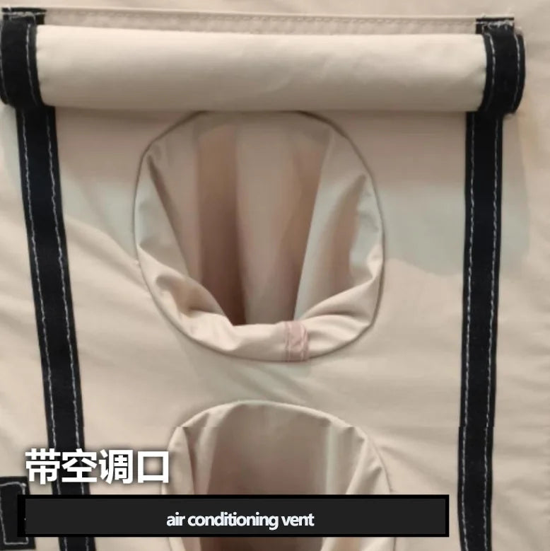 New 12 ㎡ Inflatable Tent Set Two Bedrooms Flysheet for 4~6People Hiking Camping Accessory Sun & Rain Protection Marquee