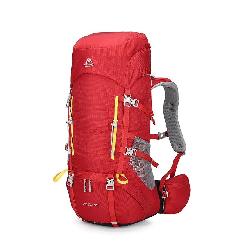 50L Outdoor Hiking Backpack Large Capacity Climbing Trekking Camping Bag, Durable Outdoor Backpack for Men Women Travel