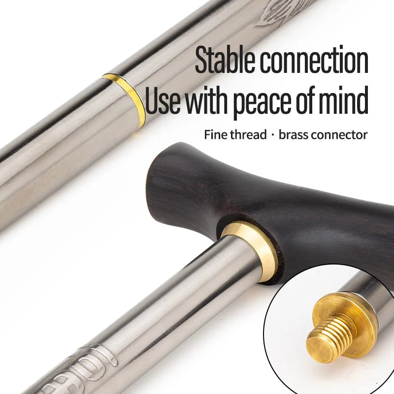 TiTo Titanium Alloy Telescopic Walking Stick For The Elderly Mothers Fathers  Ultralight Trekking Poles Camping Hiking Stick