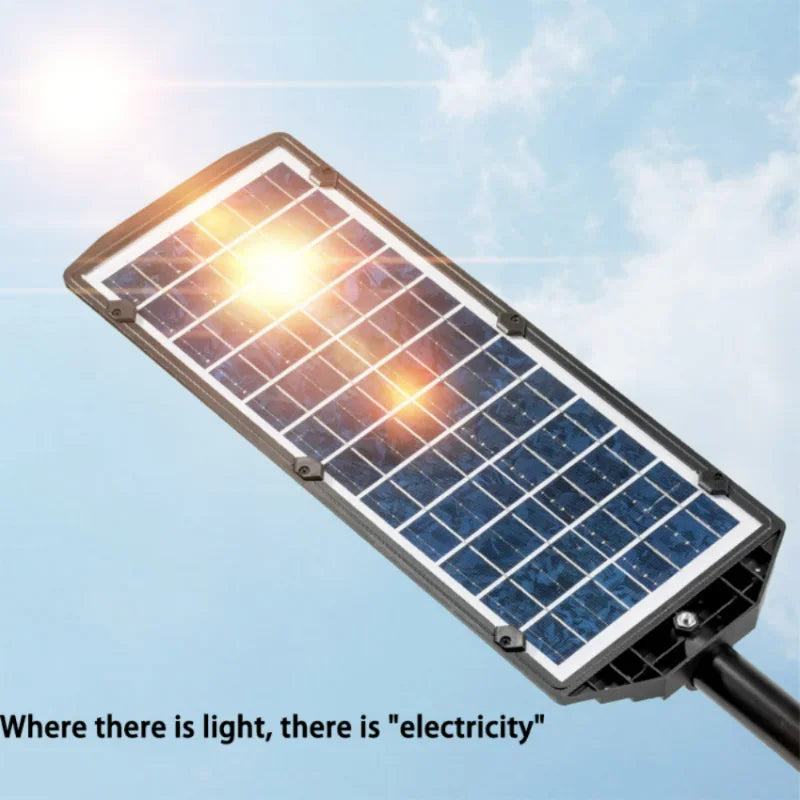 Newest Solar Street Lights Motion Sensor LED Solar Flood Light Dusk To Dawn Outdoor IP66 Waterproof LED Security Lamp for Yard