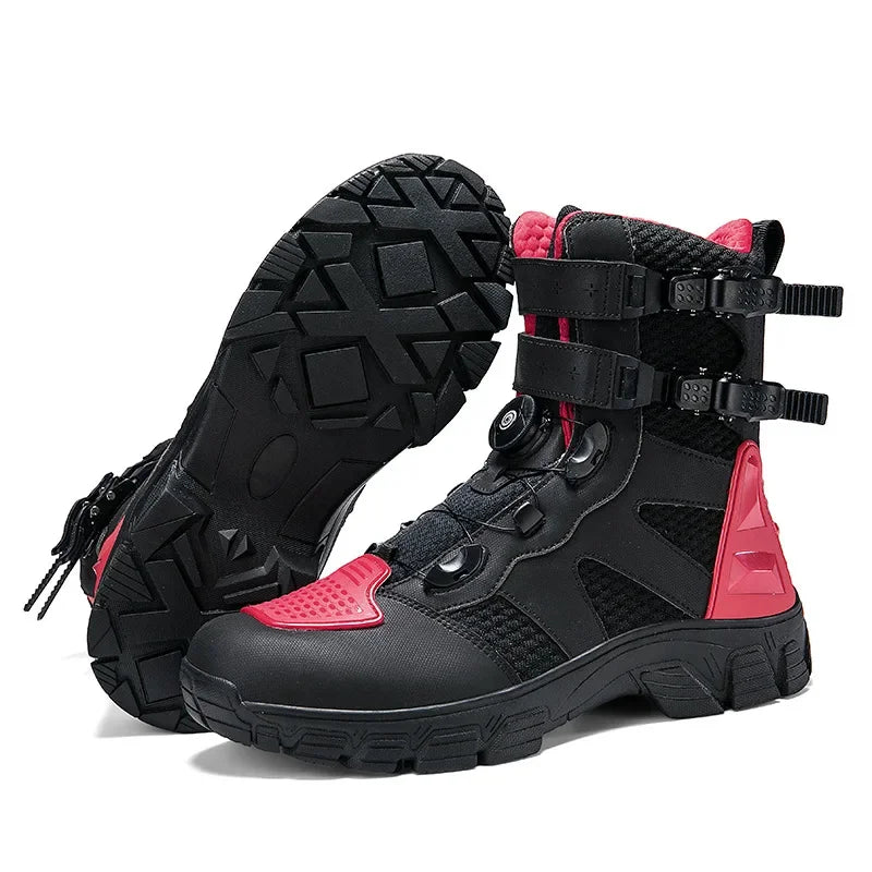 Summer Breathable Anti-fall Durable Off-road Motorcycle Riding Boots Knight Shoes Dirtbiker Cycling Anti-fall Botas