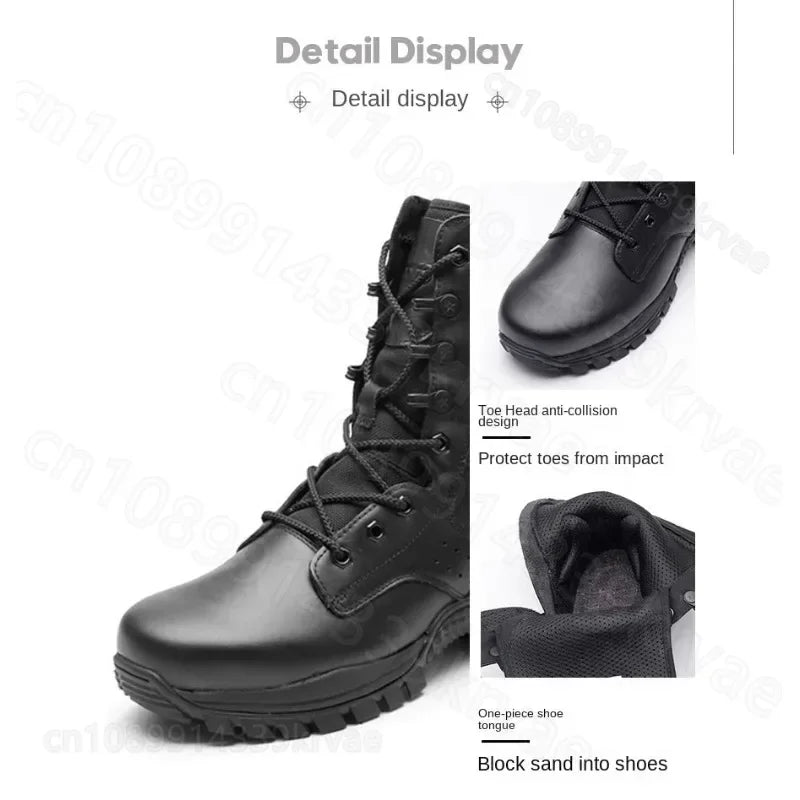 3515 Genuine Brown Boots Spring/Summer Genuine Leather Durable Off Road Mountaineering Training Desert Boots botas para moto