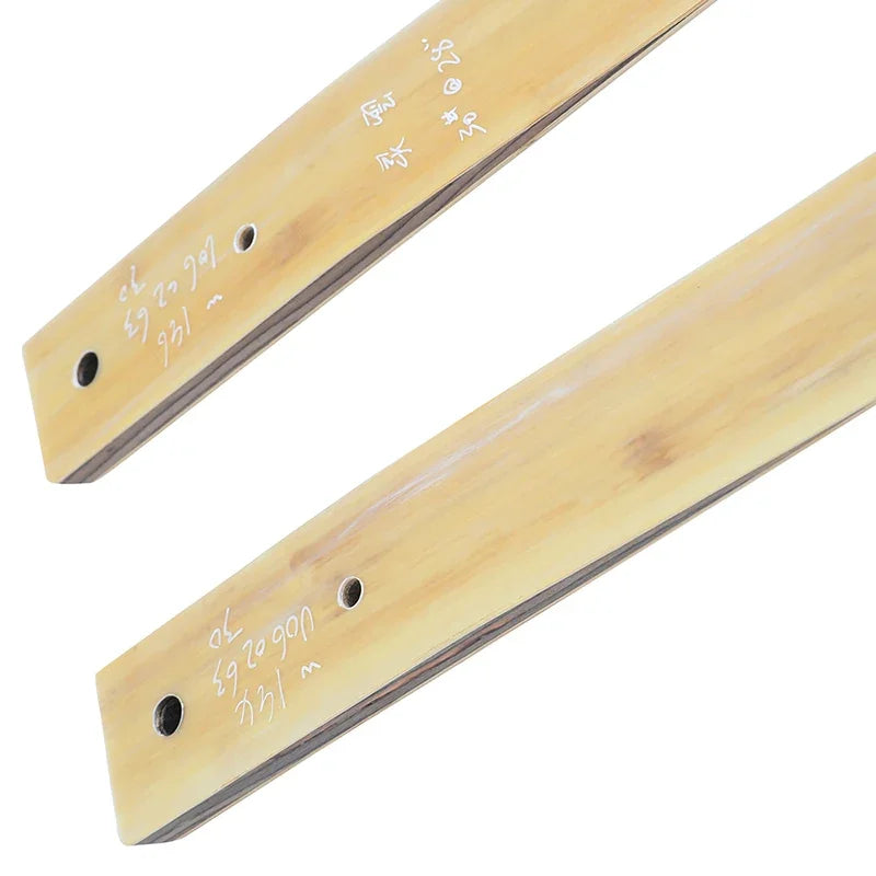 1PC 60 Inch Recurve Bow 20-60lbs Bamboo Core Limbs Wooden Riser Split Takedown Bow RH for Arrow Shooting Hunting Target