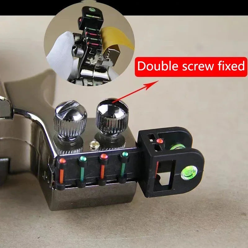 High Precision Slingshot with Laser Spirit Level Fast Press Bow Catapult Outdoor Sports Hunting Accessories Sling Shot Рогатка