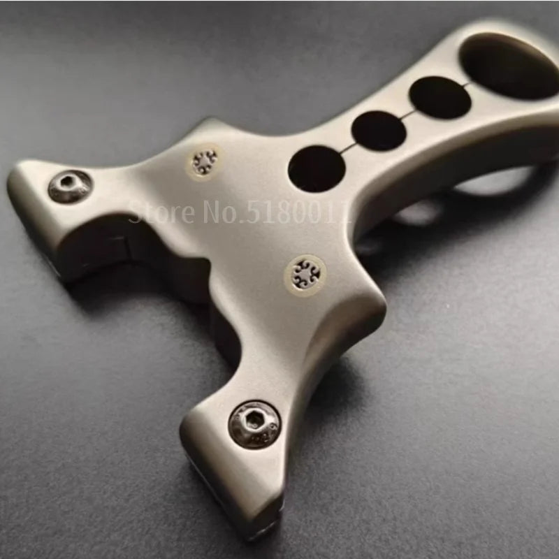 High-end TC21 Titanium Alloy High-end Hunting Slingshot Precision Shooting Competitive Outdoor Sports Catapult for Adults Games