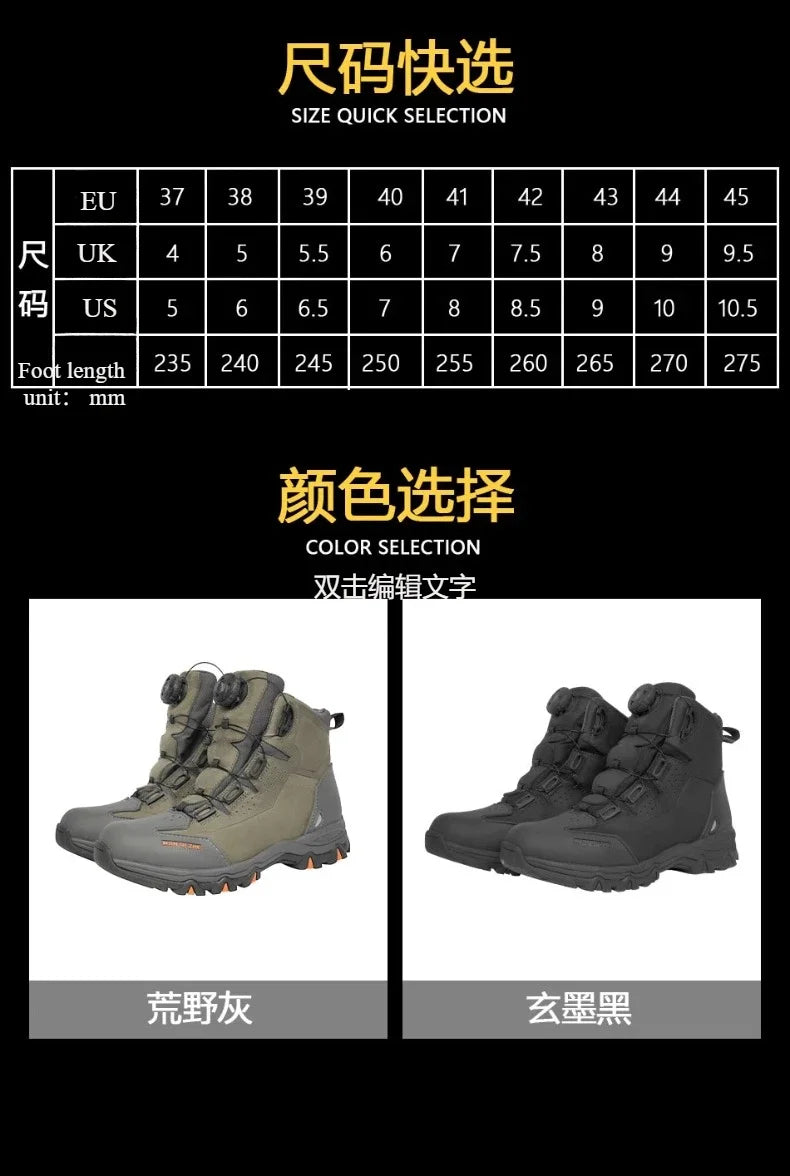 Motorcycle Boots Cowhide Waterproof Motorbike Travel Botas Hiking Shoes Road Cycling Zapatos Men Four Season For KTM For Honda