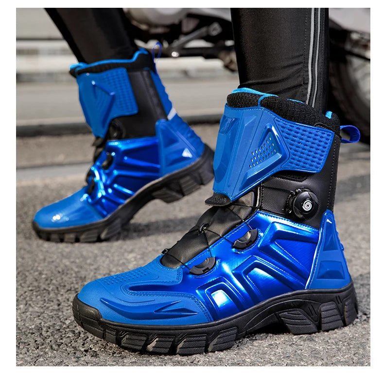 New Motorbike Boots Anti-slip Waterproof  Motorcycle Boots Wear-resistant Biker Protection Equipment Anti-fall Motocross Boot