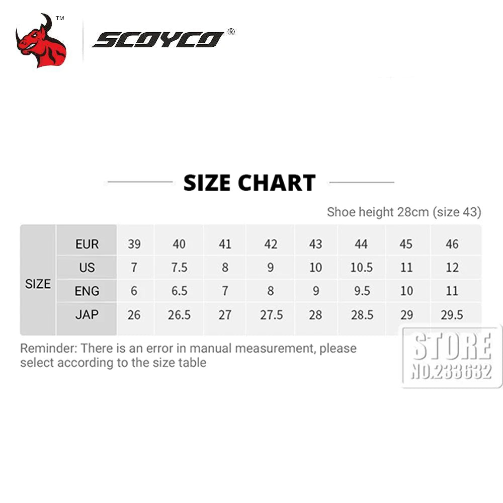 SCOYCO Motorcycle Boots Motorcycle Tour Boots Waterporoof Rally Shoes Four Seasons Men Ankle TPU Protections Moto Riding Boots