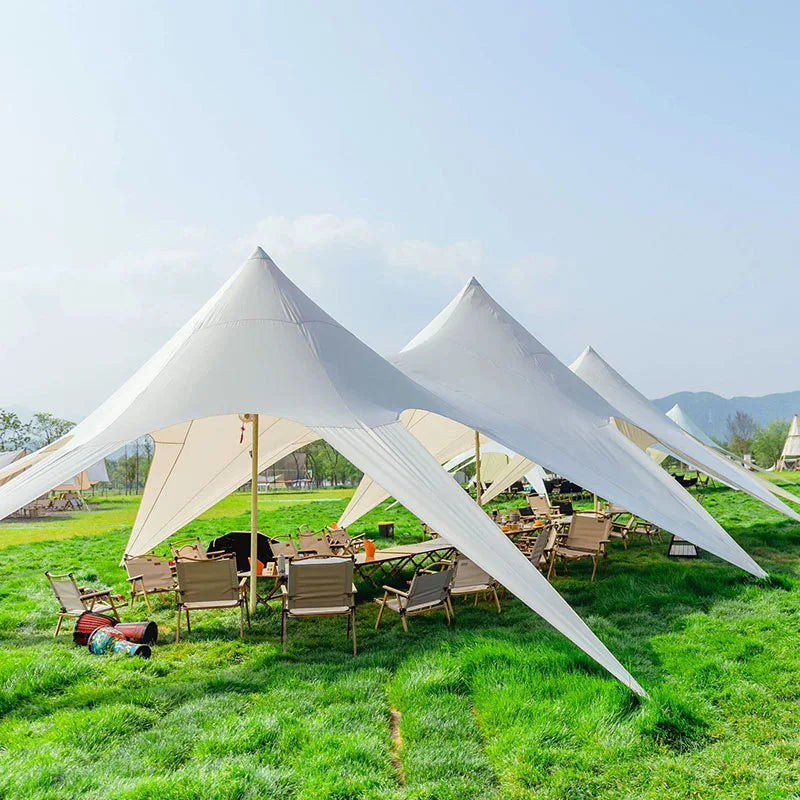 Hump Tent Octopus Shape Waterproof Sunscreen,Cloud Top Canopy Large Space Multiple Sizes Thick Oxford,for Camping Wedding Party